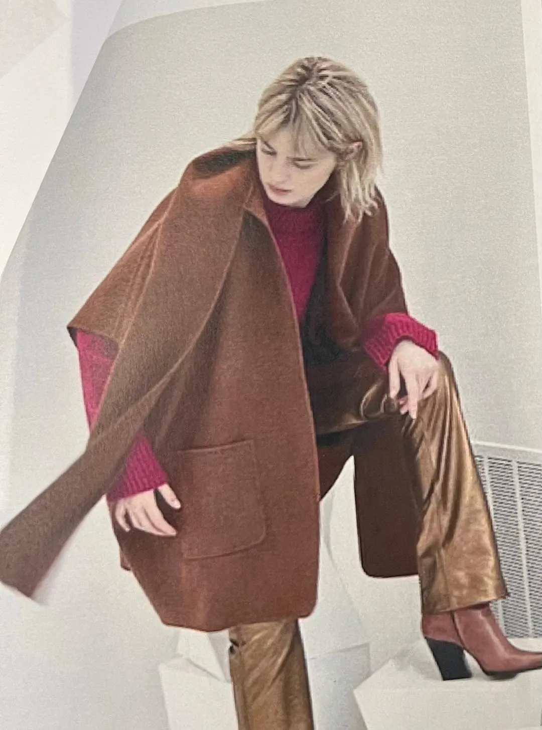 C1683AUC Plonge' Leather pant