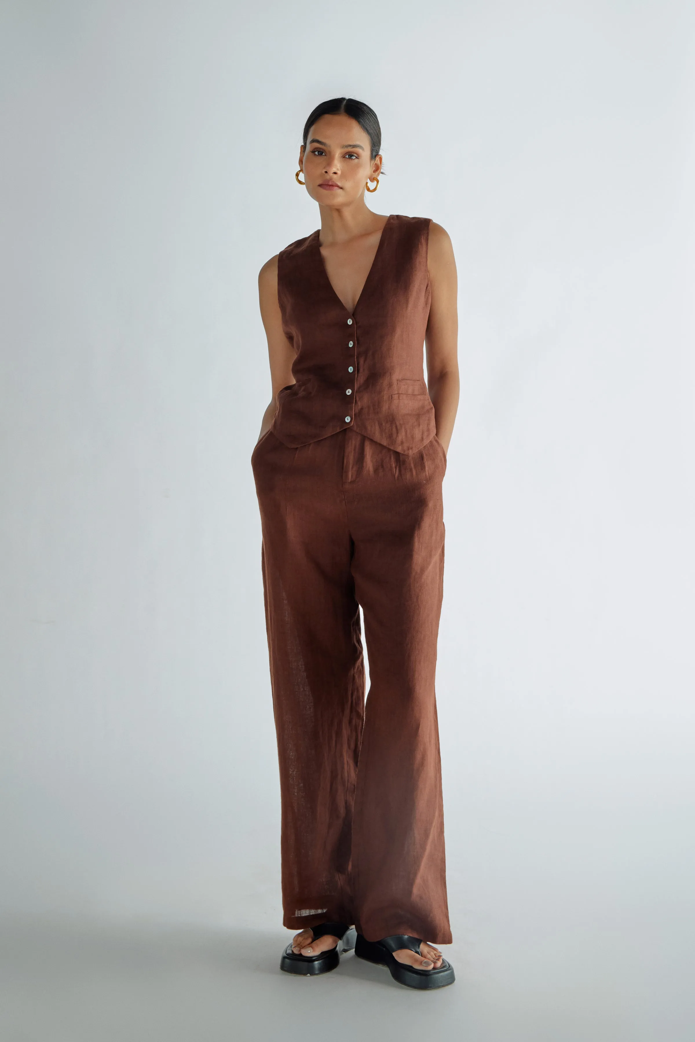 Claire Pant - Chocolate | Relove
