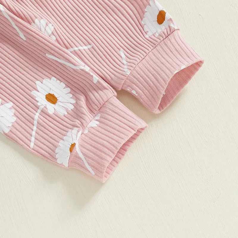 Ribbed Daisy Print 3 Piece Set