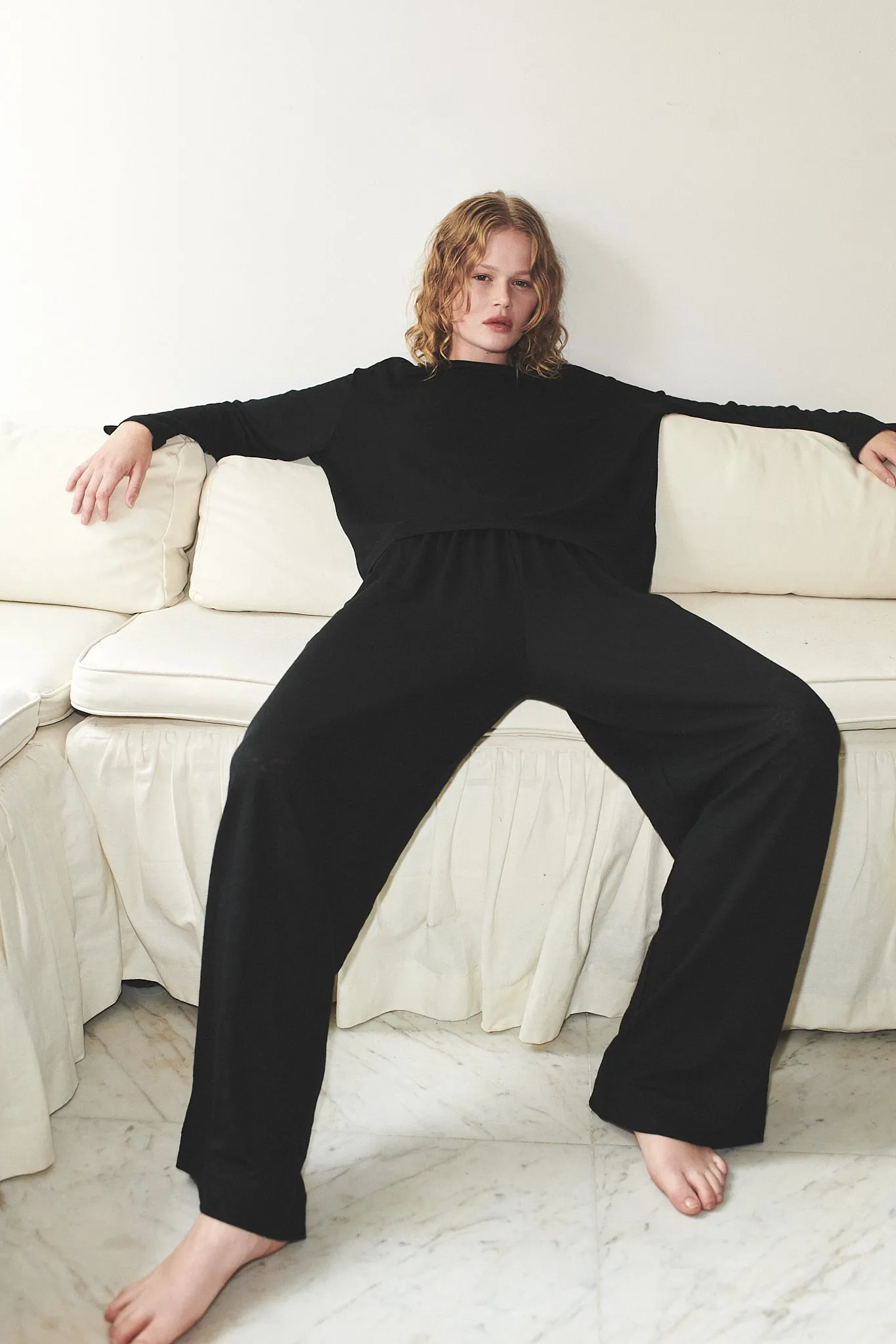 soft pant - black