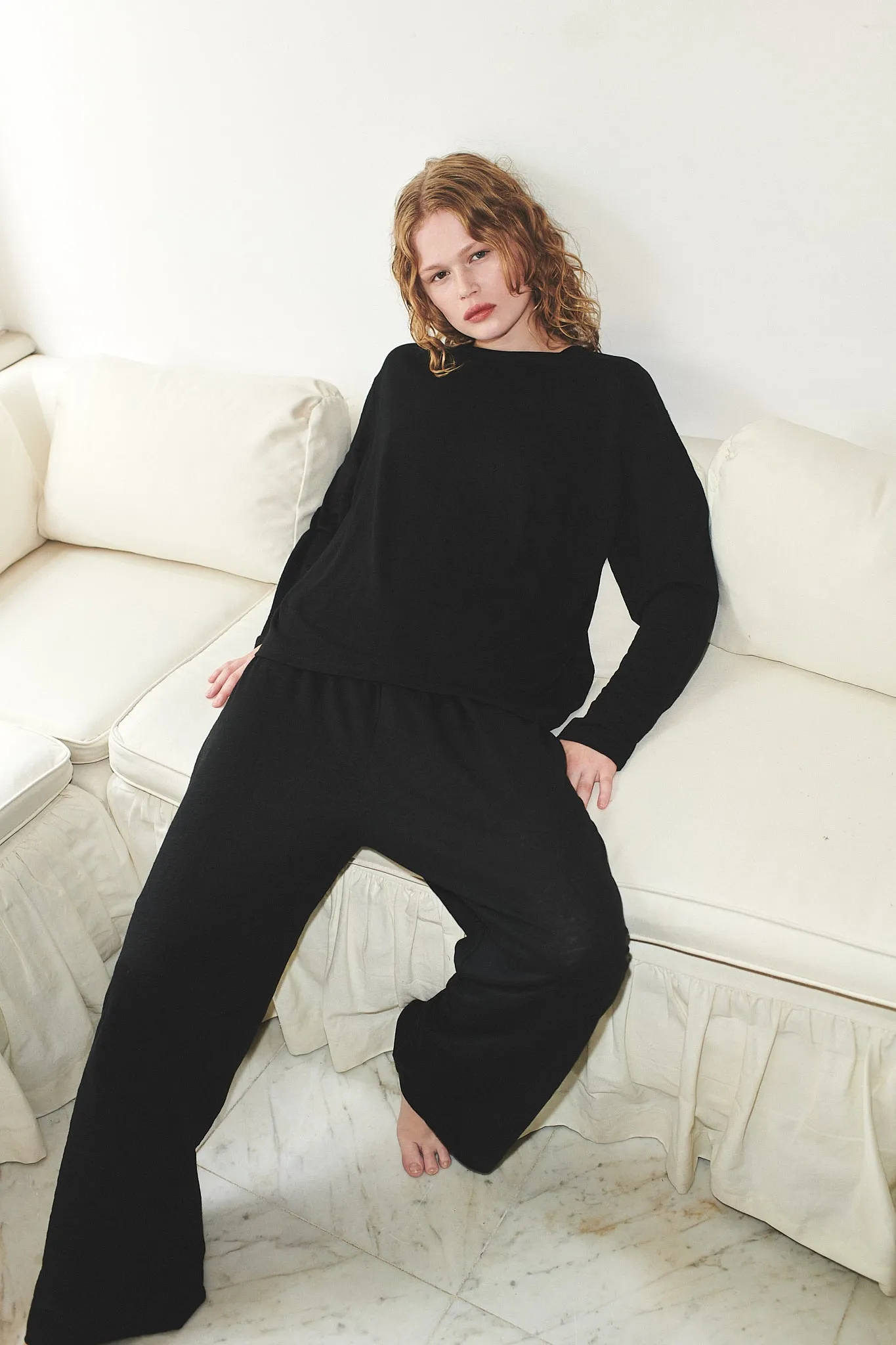 soft pant - black